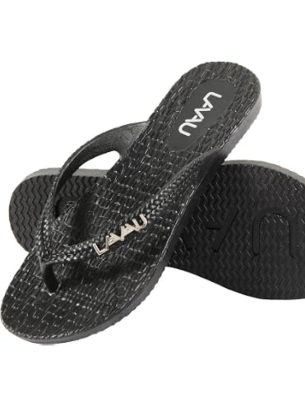 LAVAU NWOT Waterproof Flip-flops Black Size 8